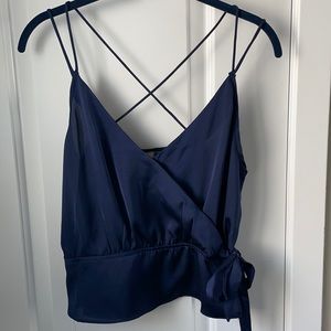 Strappy tie crop top